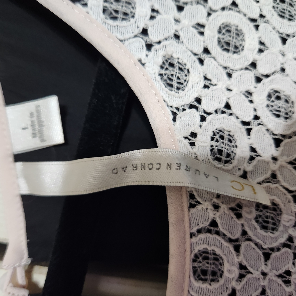 LC Lauren Conrad Black and White Short Sleeve T-Shirt - Picture 5 of 7